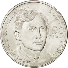 Coin, Philippines, Piso, 2011, MS(63), Nickel plated steel, KM:284