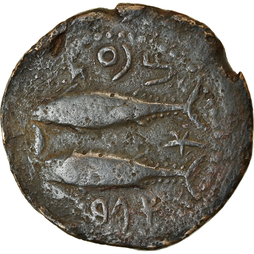 Coin, Spain, Gades, Bronze Unit, 2nd century BC, Pedigree, EF(40-45), Bronze