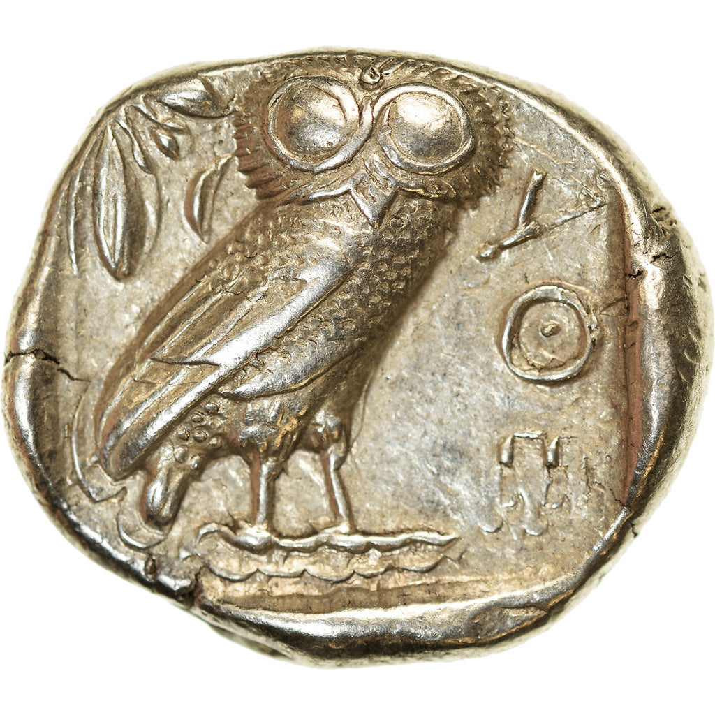 Coin, Attica, Athens, Tetradrachm, 454-404 BC, Athens, AU(50-53), Silver