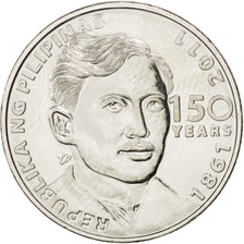 PHILIPPINES, Piso, 2011, KM #284, MS(63), Nickel Plated Steel, 24, 5.31
