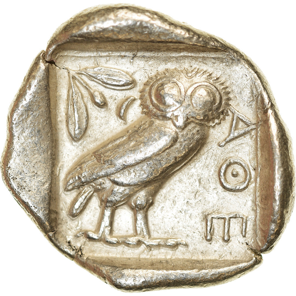 Coin, Attica, Athens, Tetradrachm, 454-404 BC, Athens, EF(40-45), Silver