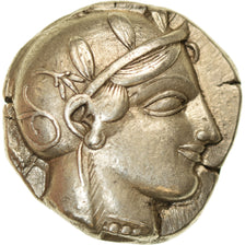 Moneta, Attica, Athens, Tetradrachm, 454-404 BC, Athens, BB+, Argento