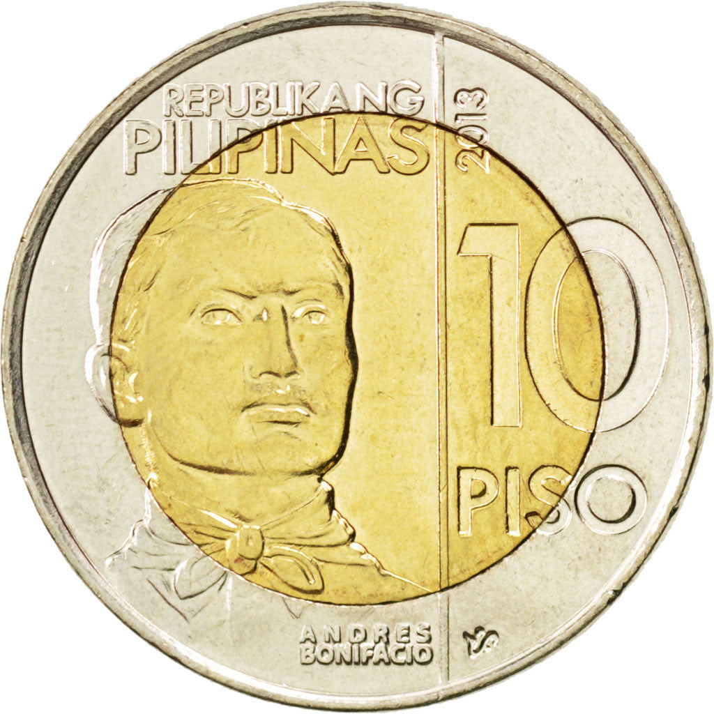 Coin, Philippines, 10 Piso, 2013, MS(63), Bimetallic, KM:New