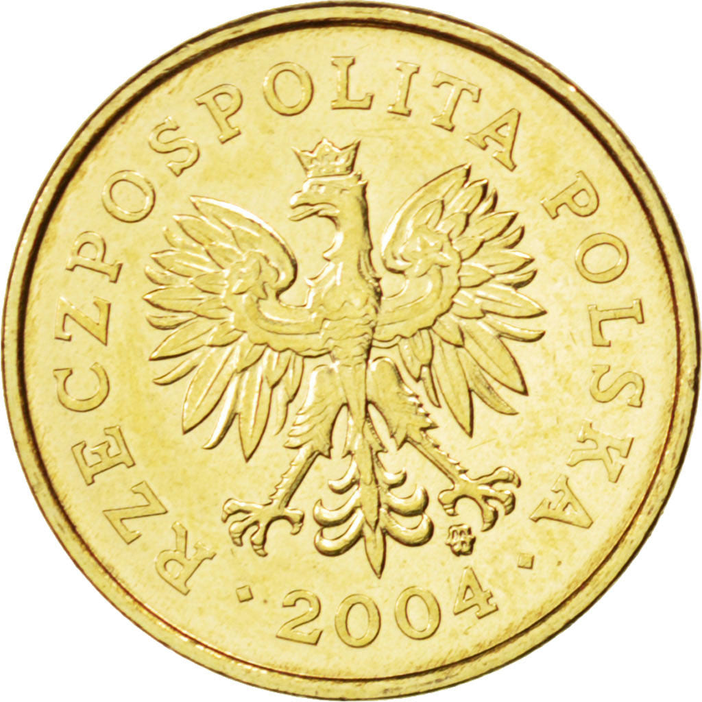Coin, Poland, 2 Grosze, 2004, MS(63), Brass, KM:277