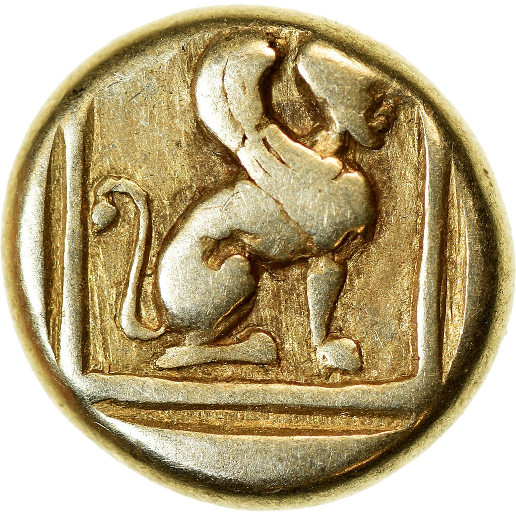 Coin, Lesbos, Mytilene, Hekte, 412-378 BC, EF(40-45), Electrum, HGC:6-989