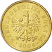 POLAND, 5 Groszy, 2004, Warsaw, KM #278, MS(63), Brass, 19.5, 2.59