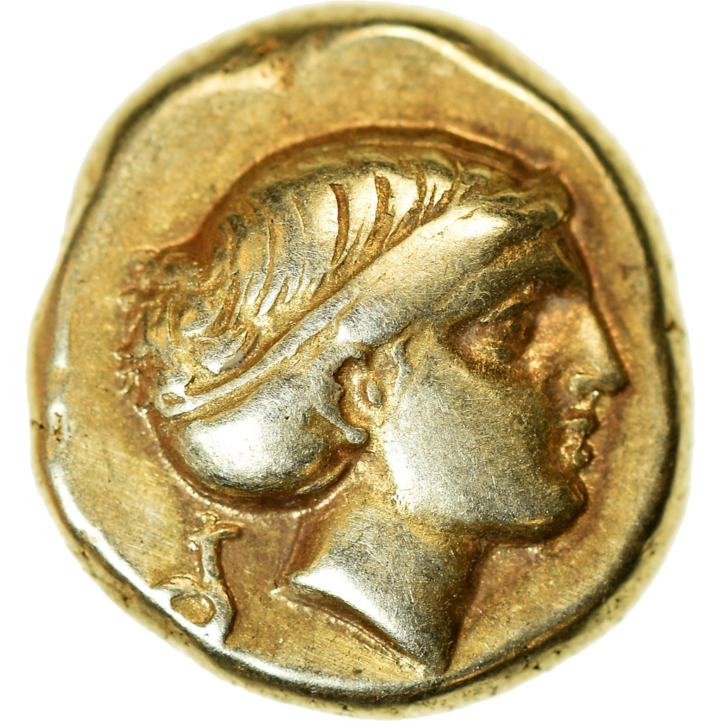 Moneta, Lesbos, Mytilene, Hekte, 377-326 BC, BB+, Elettro, SNG-Cop:317