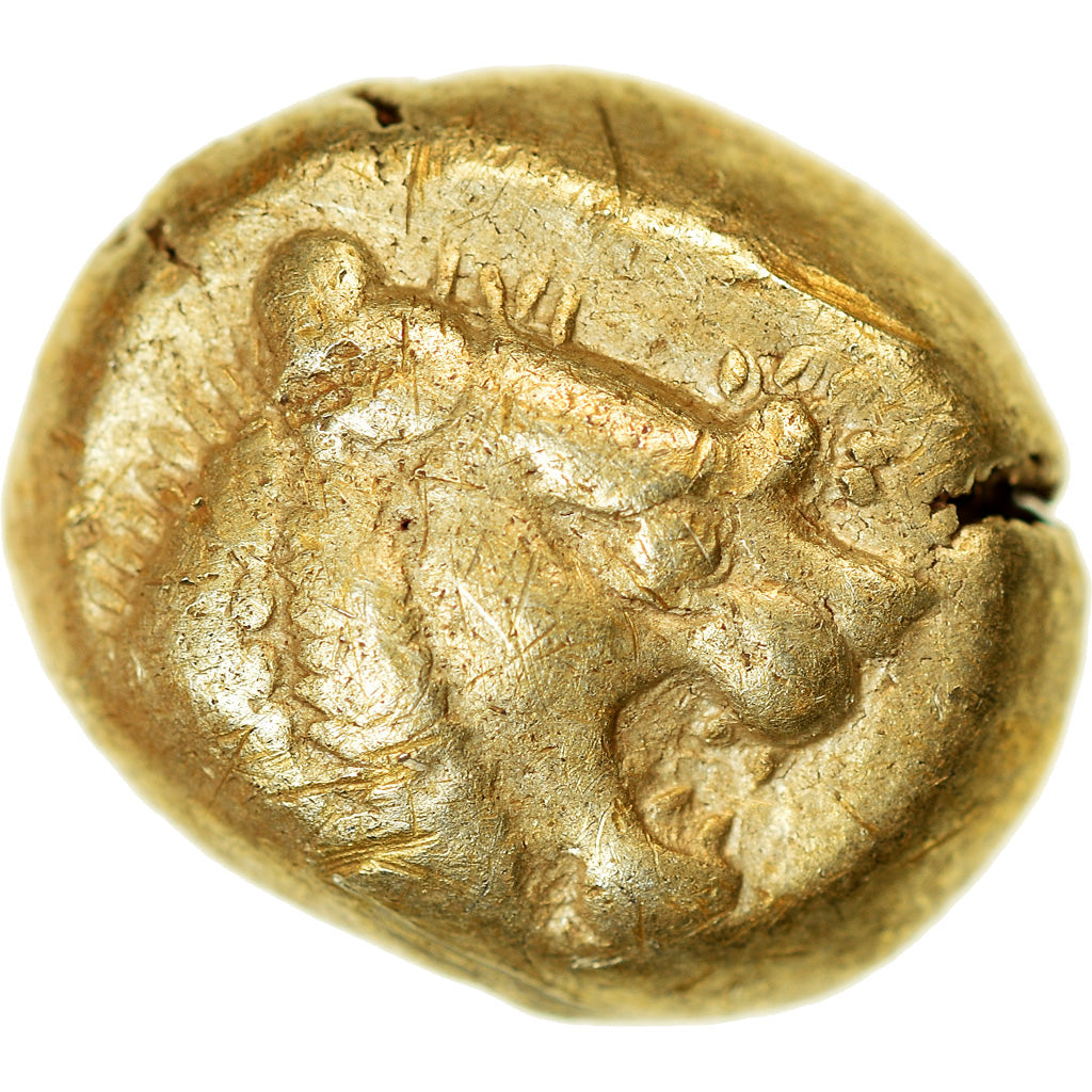 Moneda, Lydia, Alyattes, 1/3 Stater, 610-546 BC, Sardes, MBC, Electro