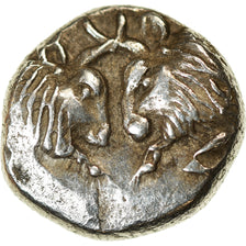 Coin, Caria, Obol, 5th Century BC, Uncertain Mint, AU(55-58), Silver