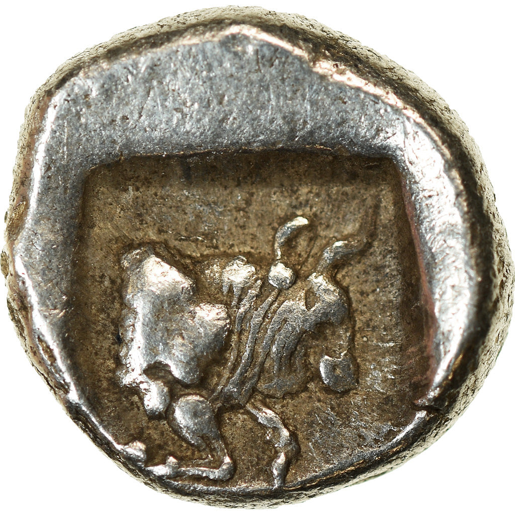 Coin, Caria, Obol, 5th Century BC, Uncertain Mint, AU(55-58), Silver