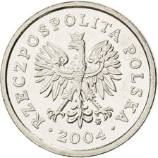 Coin, Poland, 20 Groszy, 2004, MS(63), Copper-nickel, KM:280