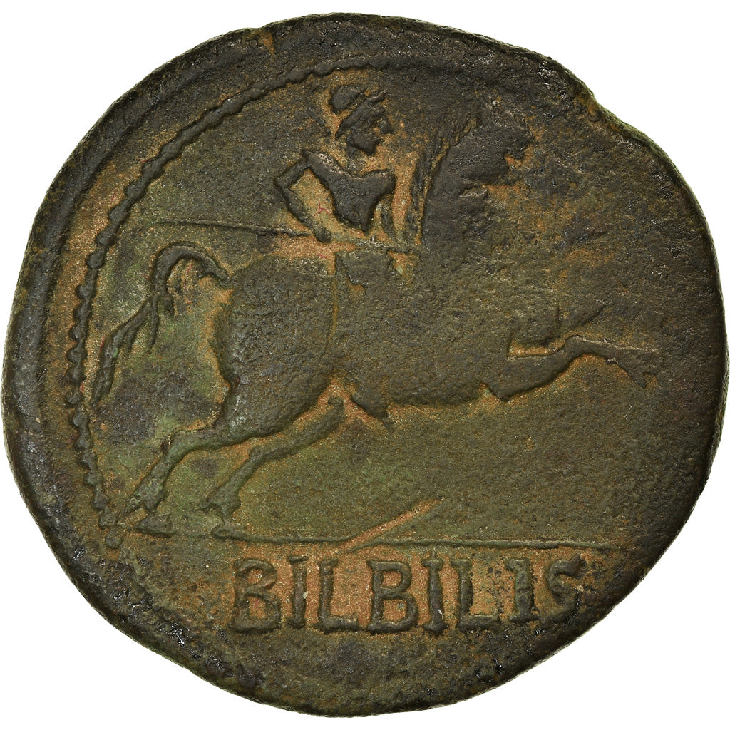 Coin, Spain, Augustus, As, 27 BC- AD 14, Bilbilis, VF(30-35), Bronze