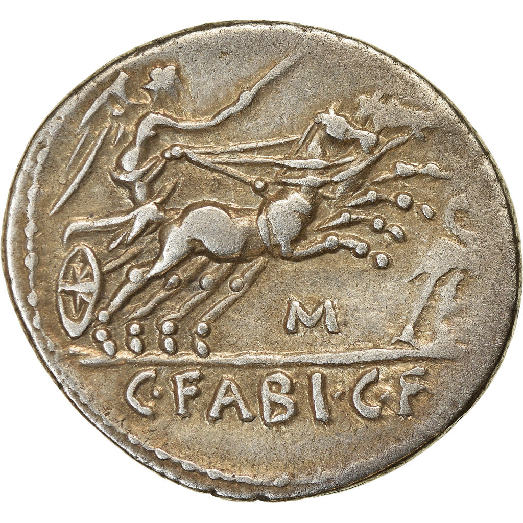 Coin, Fabia, Denarius, 102 BC, Rome, AU(50-53), Silver, Crawford:322/1b