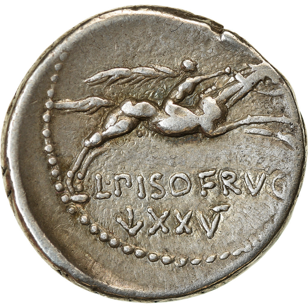 Coin, Calpurnia, Denarius, 90 BC, Rome, AU(50-53), Silver, Crawford:340/1