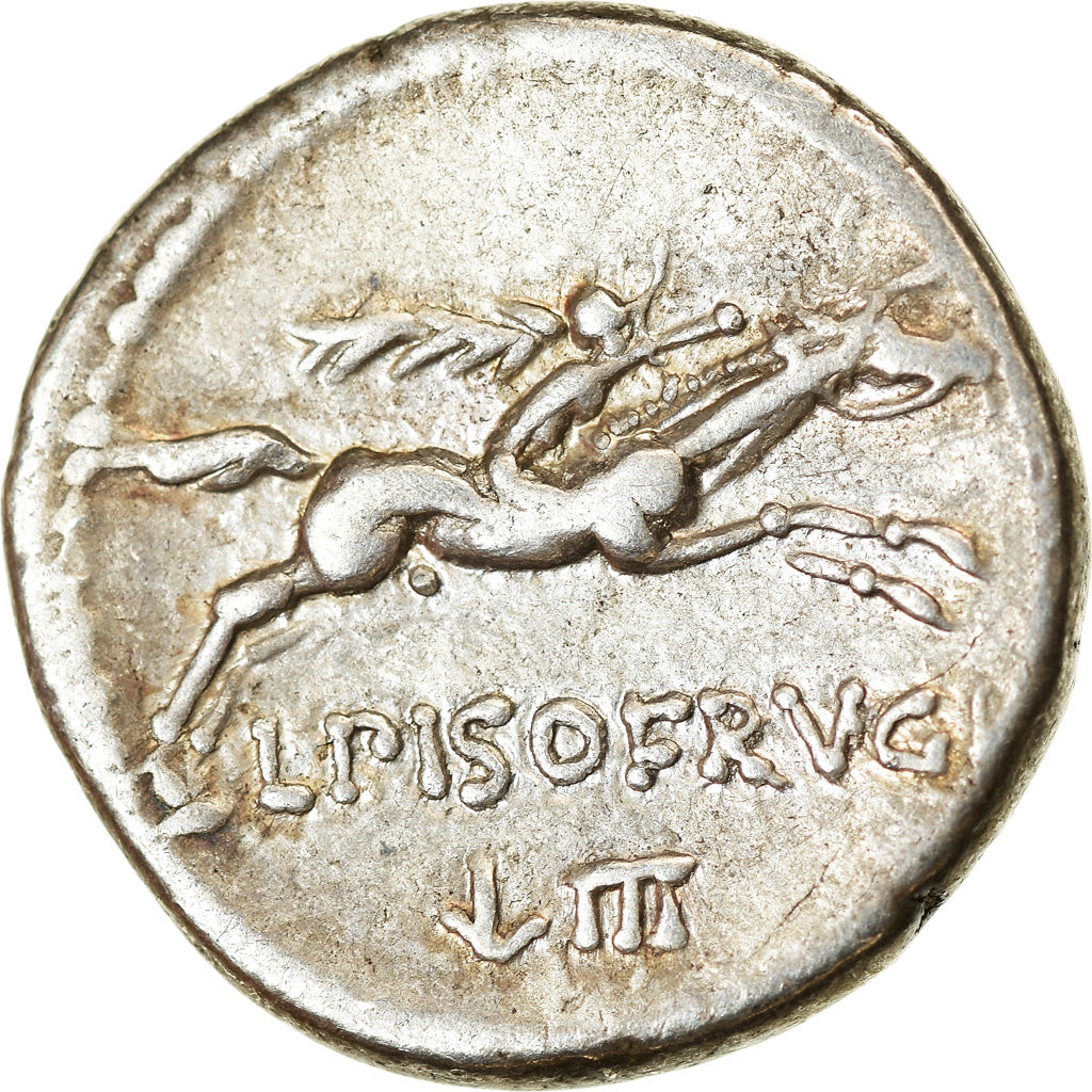 Moneta, Calpurnia, Denarius, 90 BC, Rome, BB+, Argento, Crawford:340/1