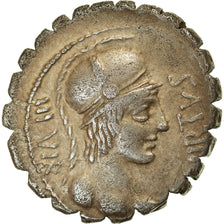 Coin, Aquillia, Denarius Serratus, 71 BC, Rome, EF(40-45), Silver
