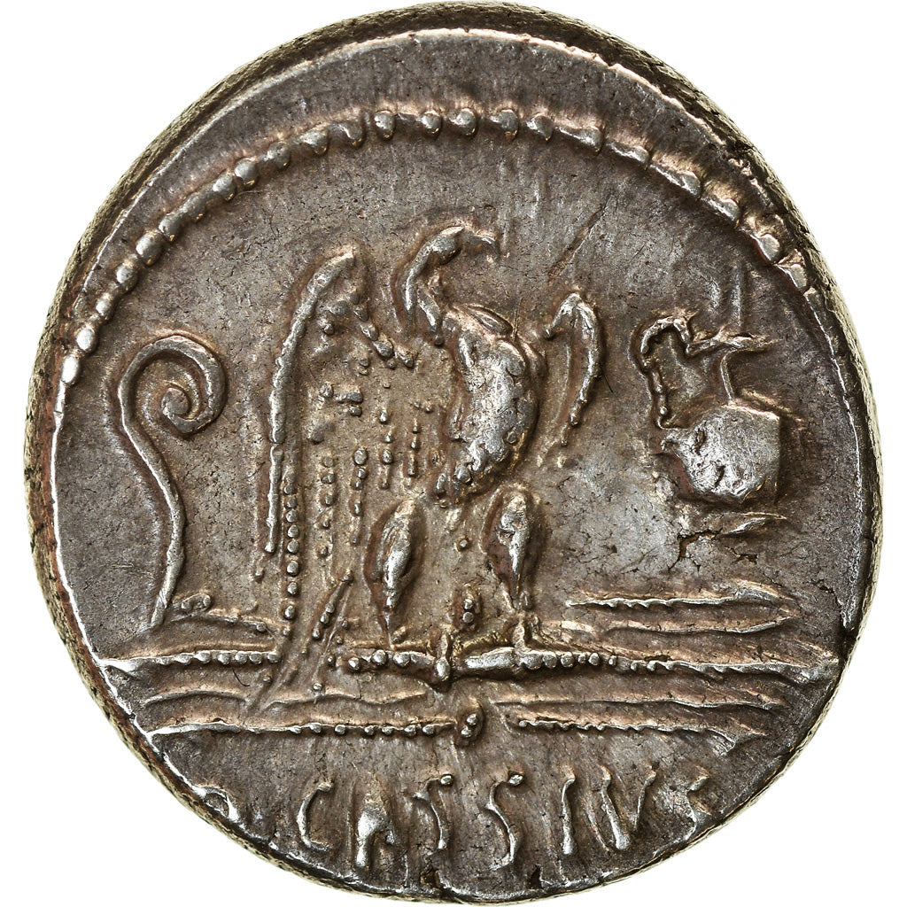Coin, Cassia, Denarius, 55 BC, Rome, AU(55-58), Silver, Crawford:428/3