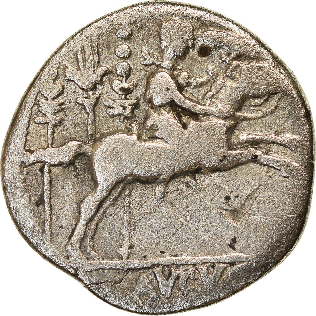 Coin, Augustus, Denarius, 8 BC, Lyon - Lugdunum, VF(30-35), Silver, RIC:199