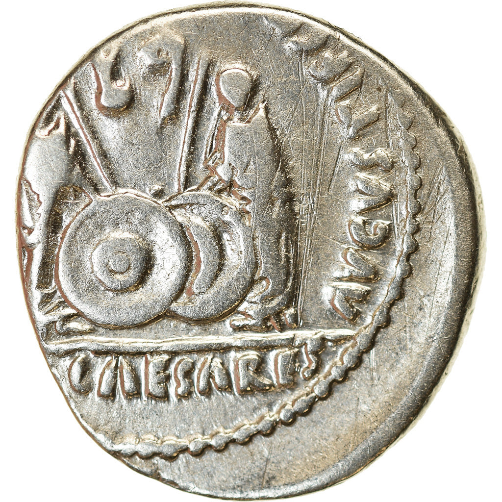 Coin, Augustus, Denarius, 2 BC-4 AD, Lyon - Lugdunum, VF(30-35), Silver, RIC:207