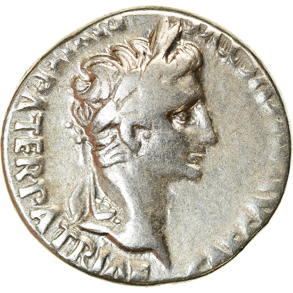 Coin, Augustus, Denarius, 2 BC-4 AD, Lyon - Lugdunum, VF(30-35), Silver, RIC:207