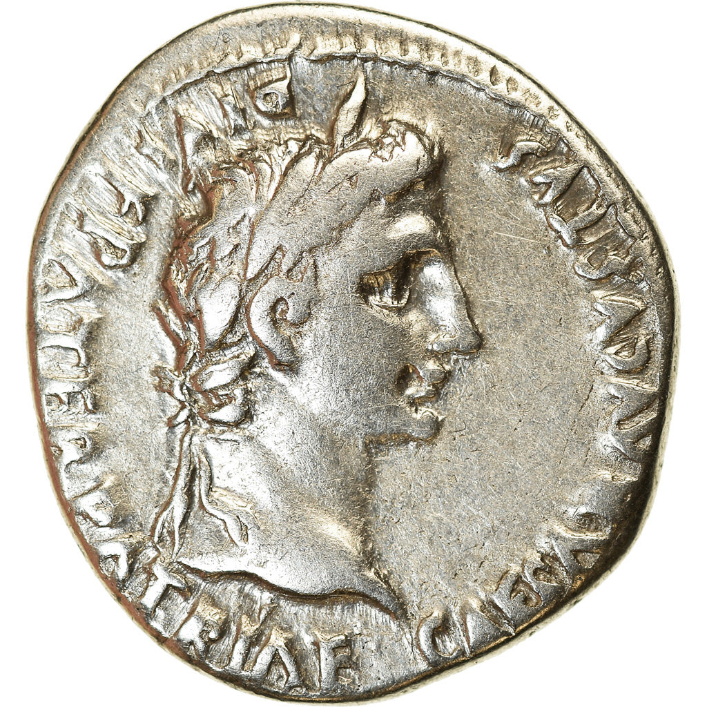 Coin, Augustus, Denarius, 2 BC-4 AD, Lyon - Lugdunum, EF(40-45), Silver, RIC:210