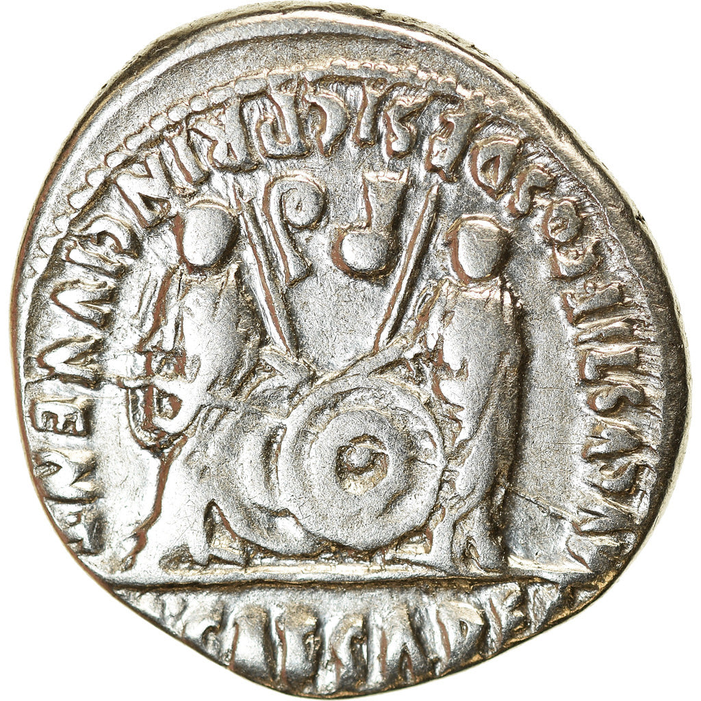 Coin, Augustus, Denarius, 2 BC-4 AD, Lyon - Lugdunum, EF(40-45), Silver, RIC:210