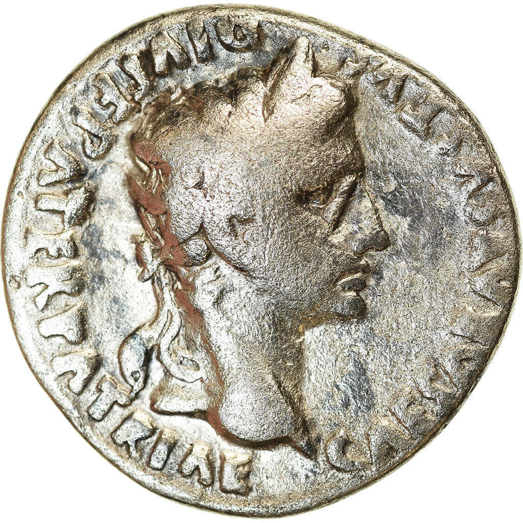 Coin, Augustus, Denarius, 2 BC-4 AD, Lyon - Lugdunum, VF(20-25), Silver, RIC:207