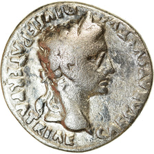 Coin, Augustus, Denarius, 2 BC-4 AD, Lyon - Lugdunum, VF(20-25), Silver, RIC:207