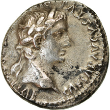 Coin, Augustus, Denarius, 13-14 AD, Lyon - Lugdunum, AU(50-53), Silver, RIC:224