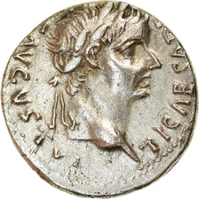 Coin, Tiberius, Denarius, AD 14-37, Lyon - Lugdunum, AU(55-58), Silver, RIC:28