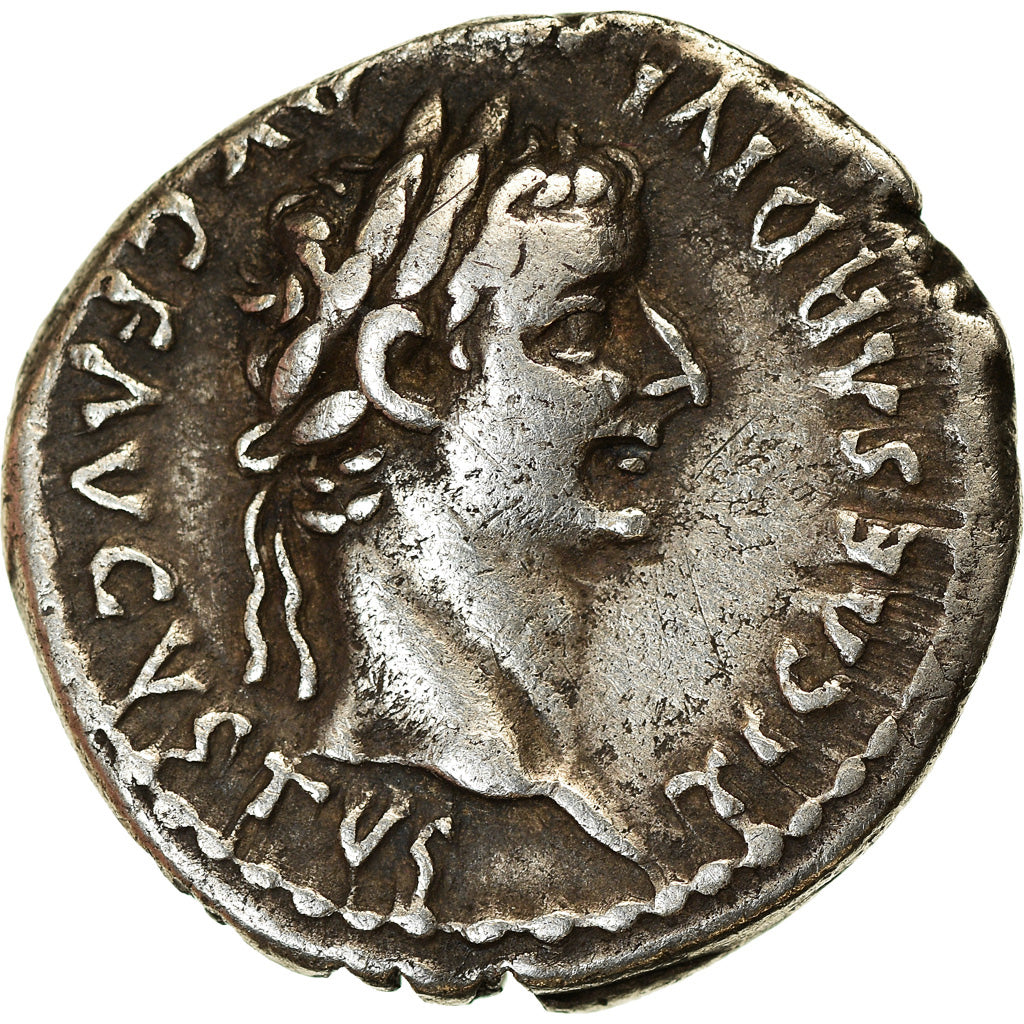 Coin, Tiberius, Denarius, AD 14-37, Lyon - Lugdunum, EF(40-45), Silver, RIC:28