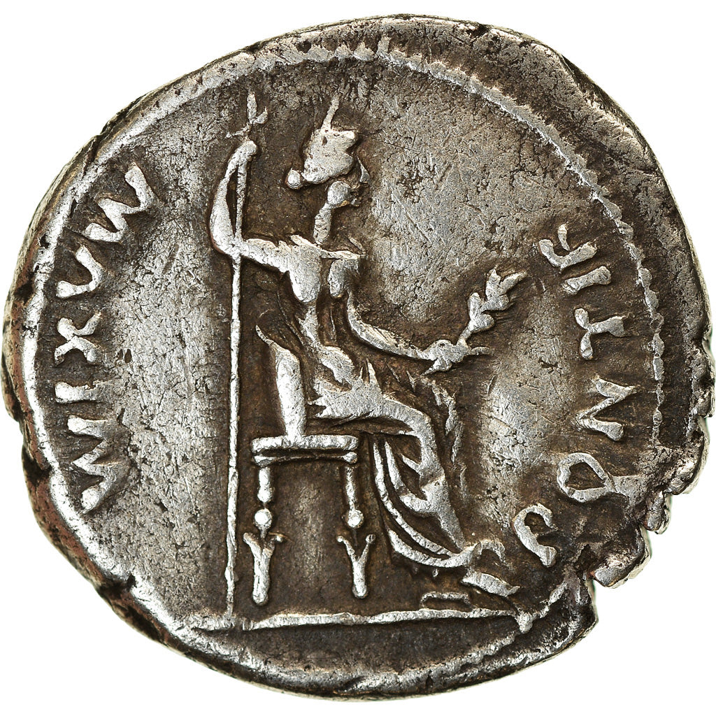 Coin, Tiberius, Denarius, AD 14-37, Lyon - Lugdunum, EF(40-45), Silver, RIC:28
