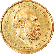 Münze, Niederlande, William III, 10 Gulden, 1879, UNZ, Gold, KM:106