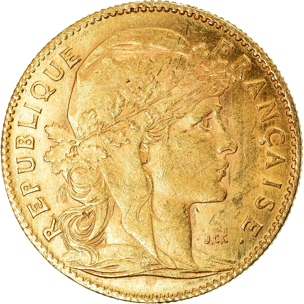 Münze, Frankreich, Marianne, 10 Francs, 1910, Paris, SS+, Gold, KM:846