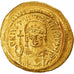 Coin, Justinian I, Solidus, 527-565 AD, Constantinople, AU(55-58), Gold