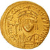 Moneda, Tiberius II Constantine, Solidus, 578-582, Constantinople, MBC+, Oro
