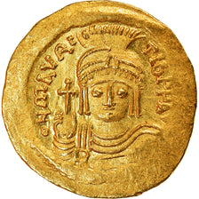 Munten, Maurice Tiberius, Solidus, 583-602, Constantinople, PR+, Goud, Sear:478