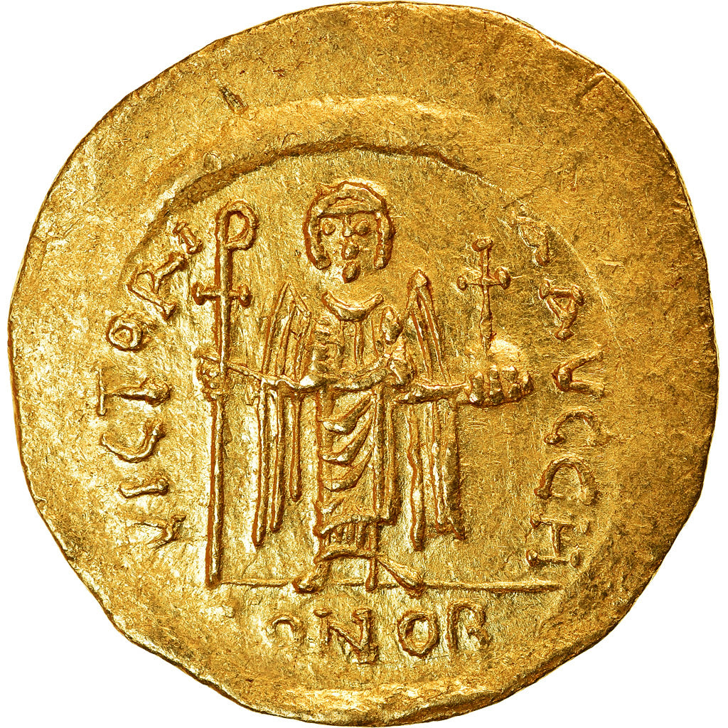 Coin, Maurice Tiberius, Solidus, 583-602, Constantinople, MS(60-62), Gold