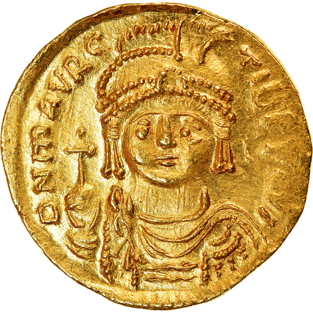 Coin, Maurice Tiberius, Solidus, 583-602, Constantinople, AU(55-58), Gold