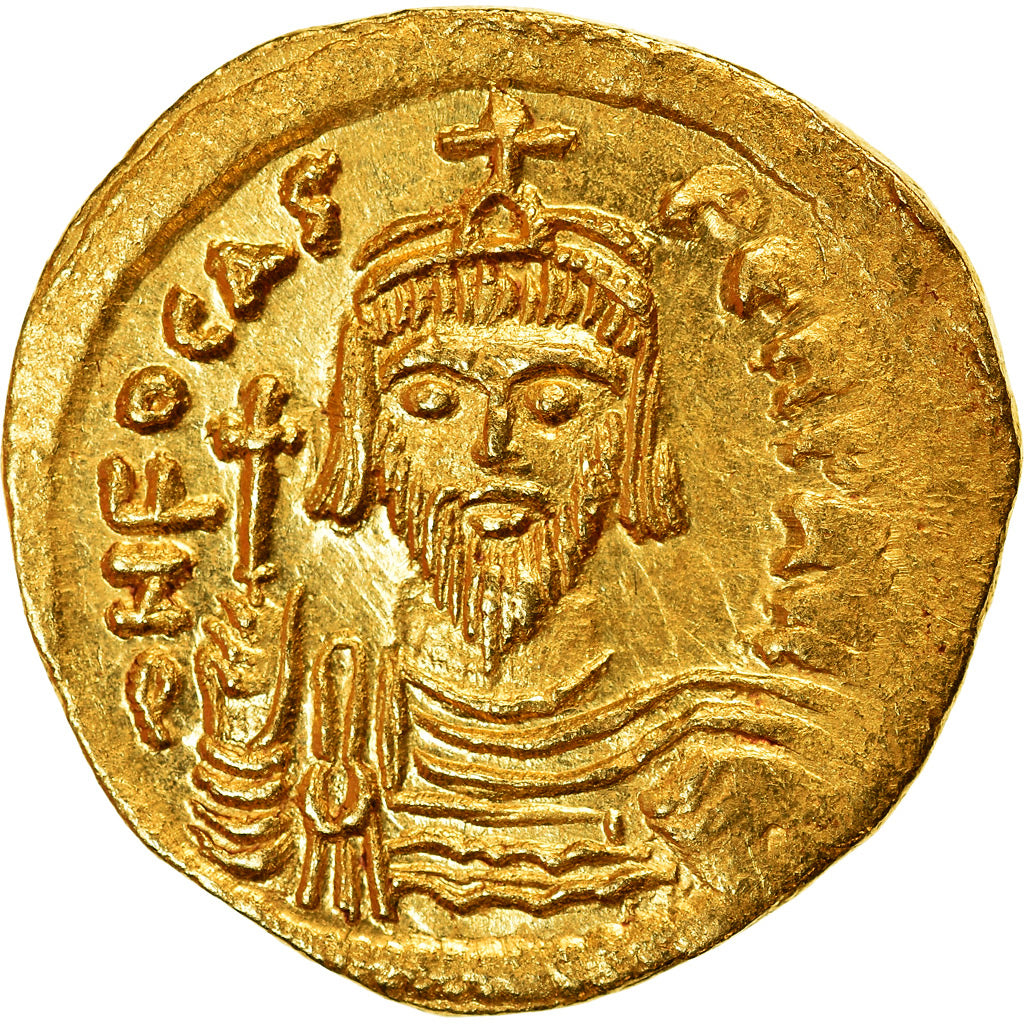 Moneda, Phocas, Solidus, 602-610, Constantinople, SC, Oro, Sear:620