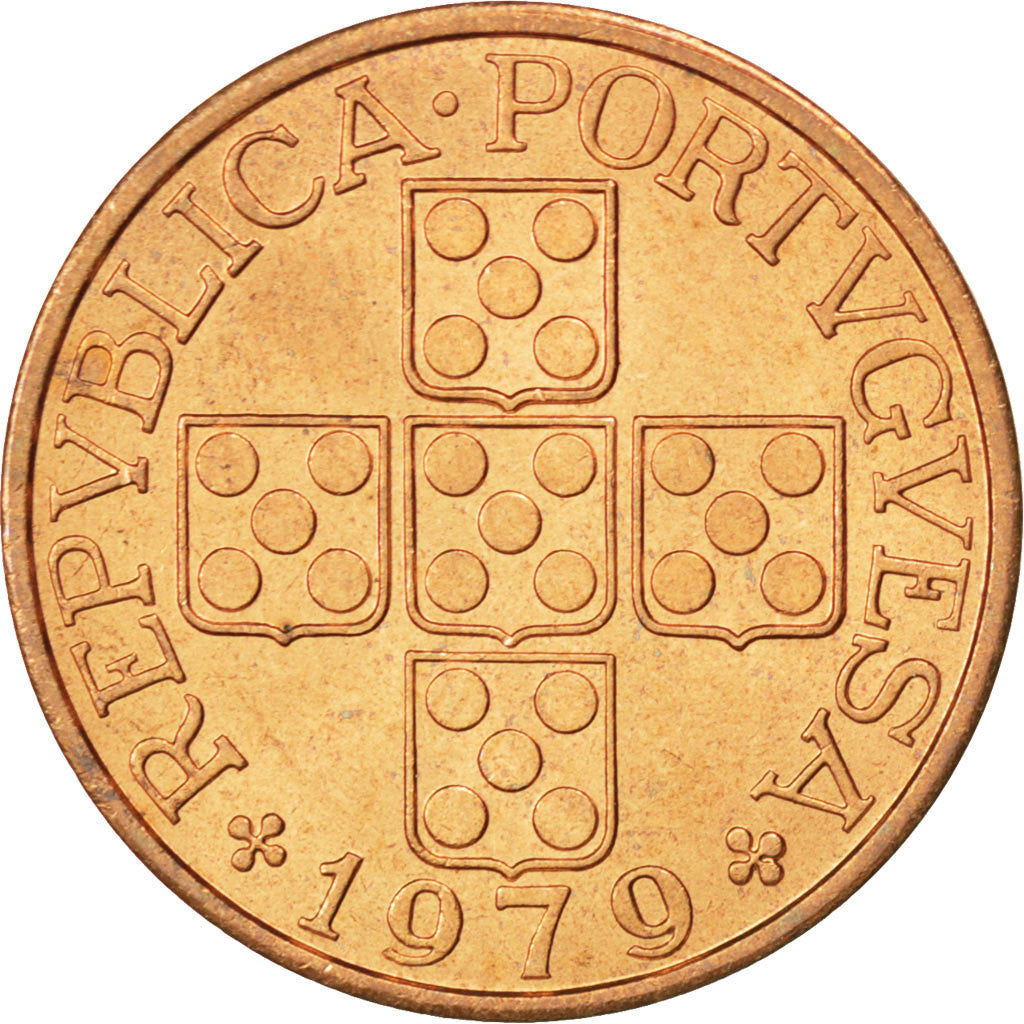 Coin, Portugal, Escudo, 1979, MS(63), Bronze, KM:597