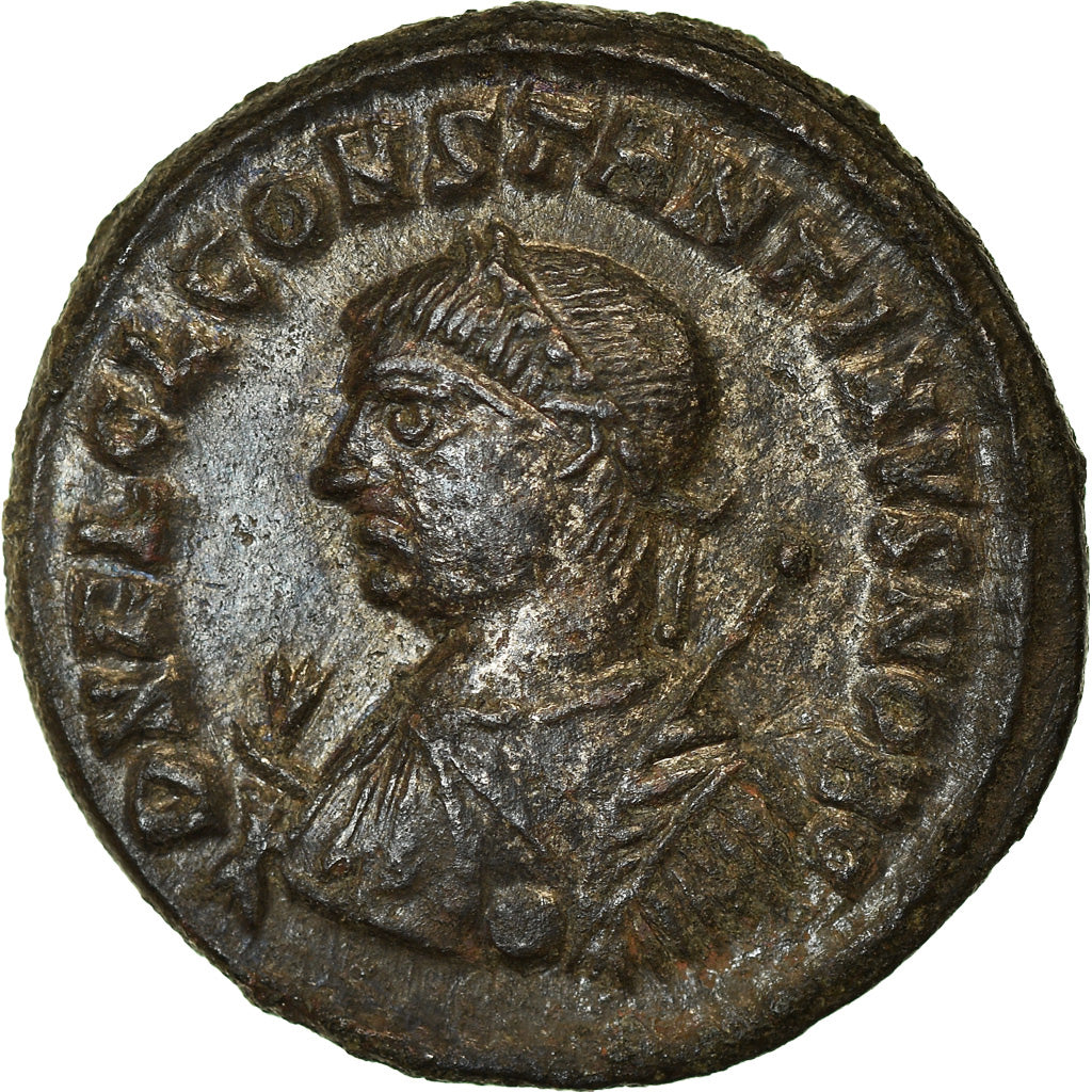 Coin, Constantine II, Follis, 317, Heraclea, AU(55-58), Bronze