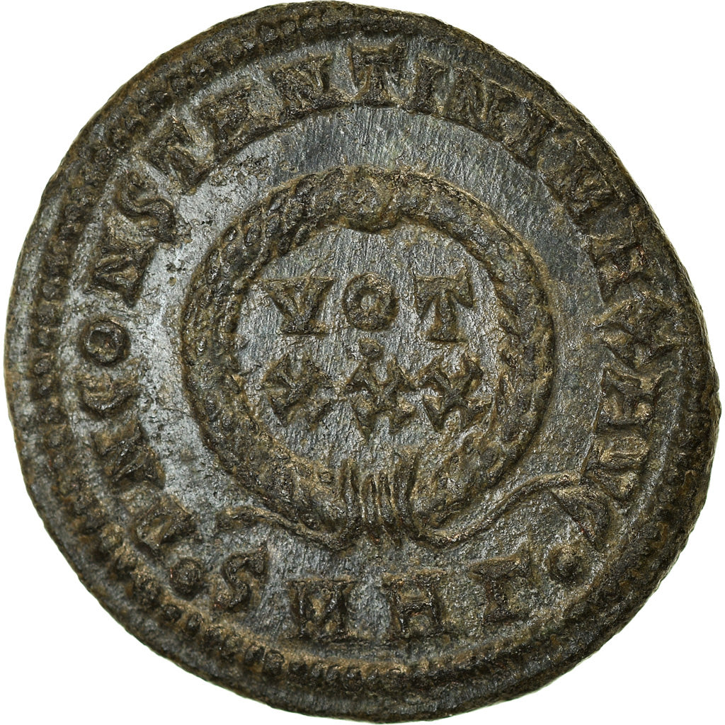 Münze, Constantine I, Follis, 325-326, Heraclea, SS+, Bronze, RIC:69