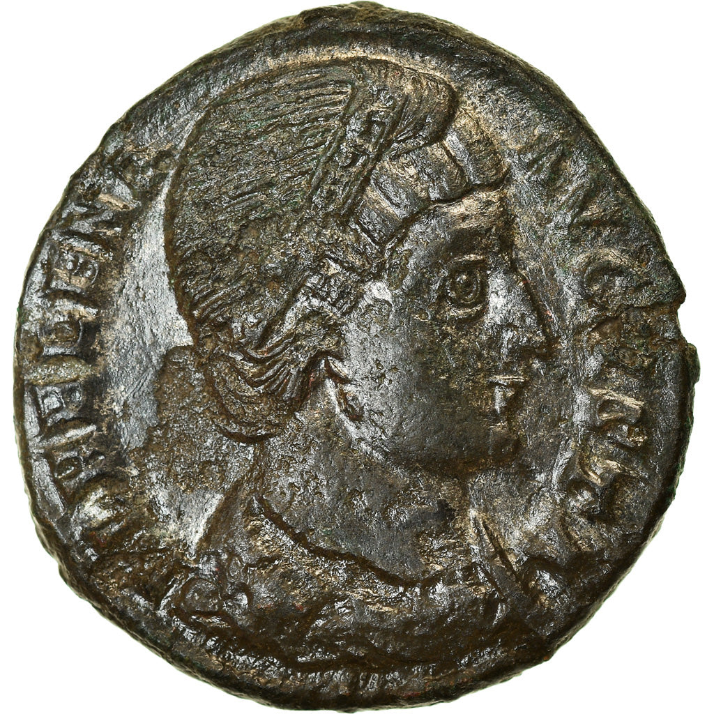 Monnaie, Hélène, Follis, 327-329, Antioche, TTB, Bronze, RIC:82