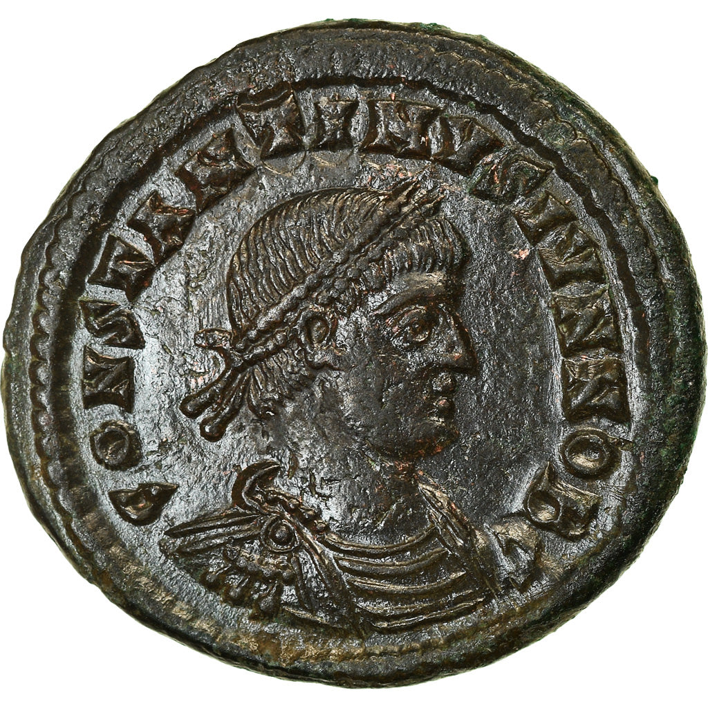 Coin, Constantine II, Follis, 331-334, Kyzikos, AU(55-58), Bronze