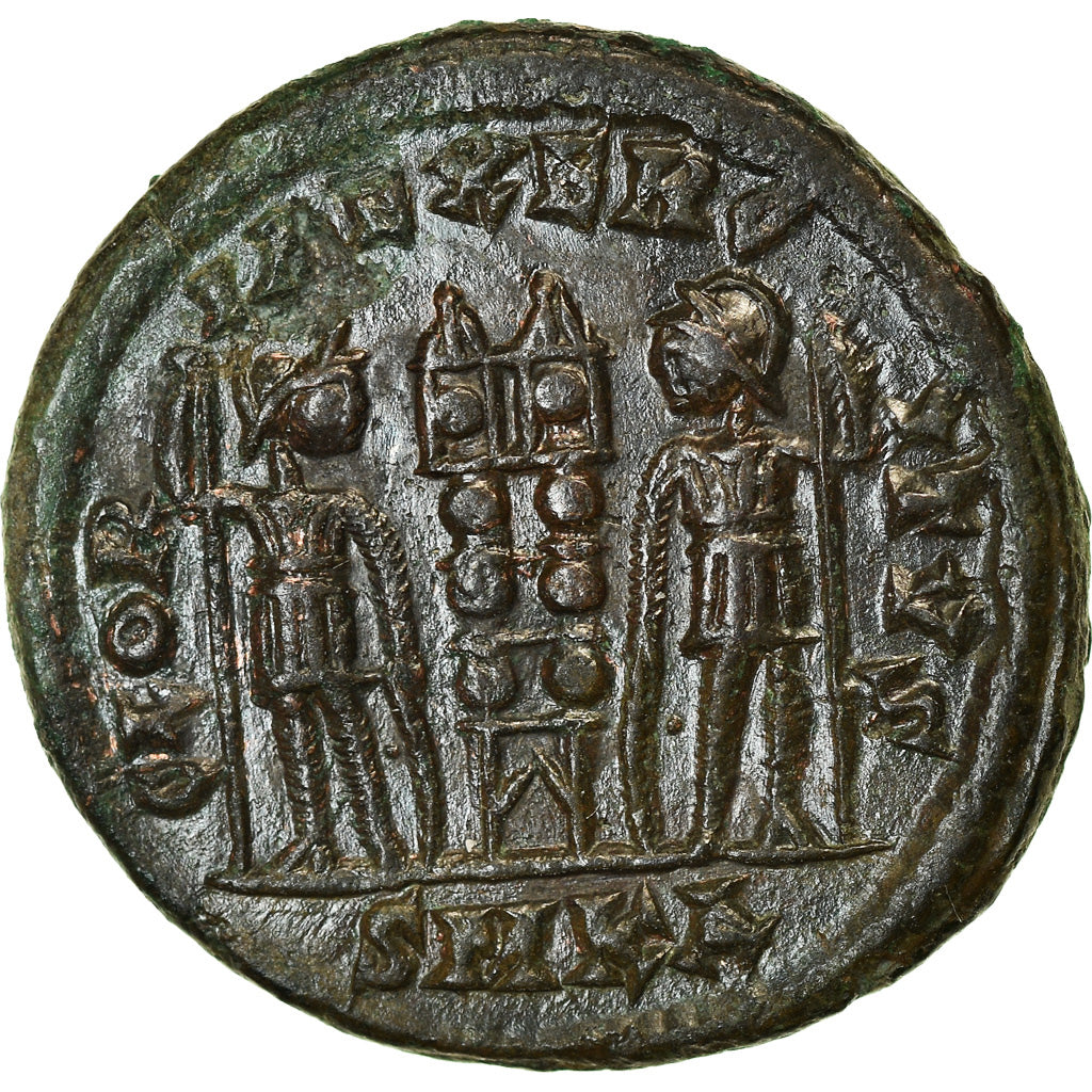 Coin, Constantine II, Follis, 331-334, Kyzikos, AU(55-58), Bronze