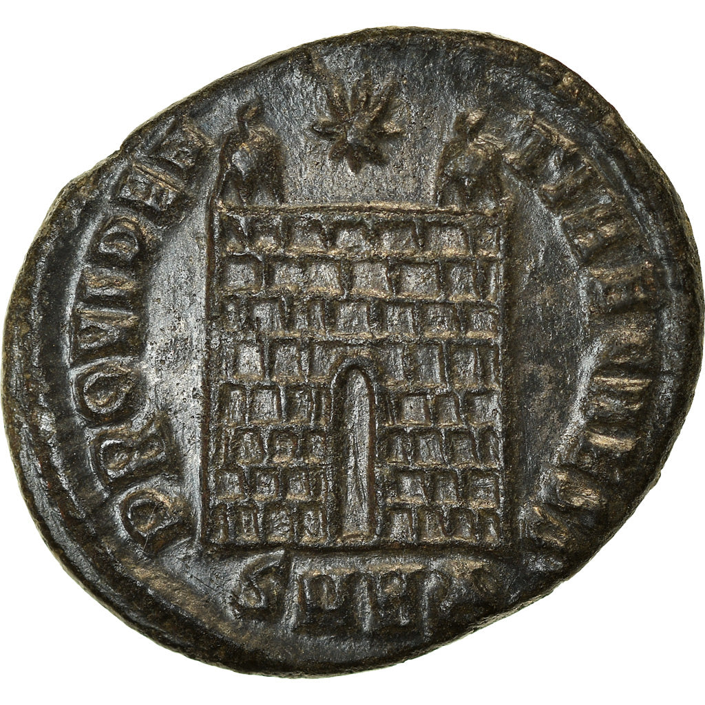 Moneta, Constantine II, Follis, 327-329, Heraclea, AU(55-58), Bronze