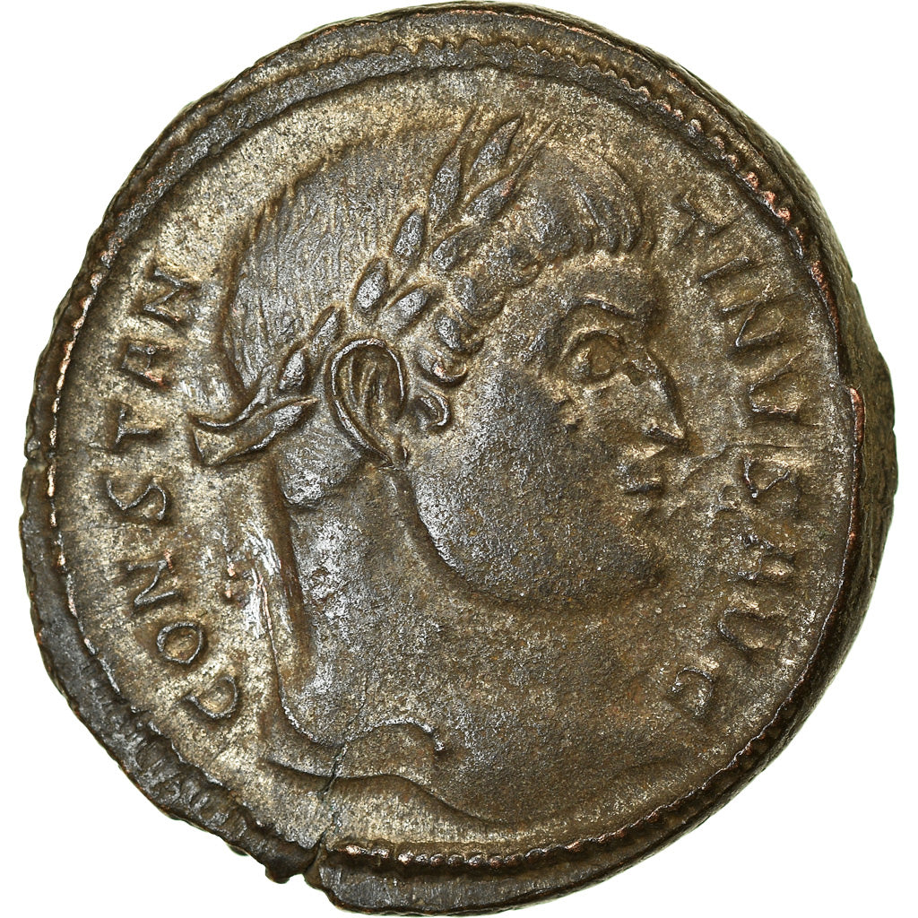 Coin, Constantine I, Follis, 324-325, Trier, AU(55-58), Bronze, RIC:449