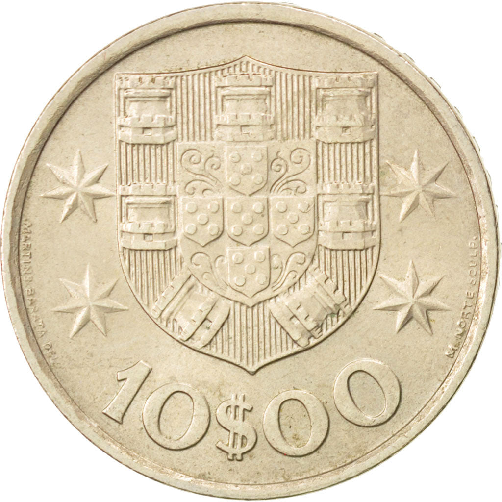 Coin, Portugal, 10 Escudos, 1973, MS(63), Copper-Nickel Clad Nickel, KM:600
