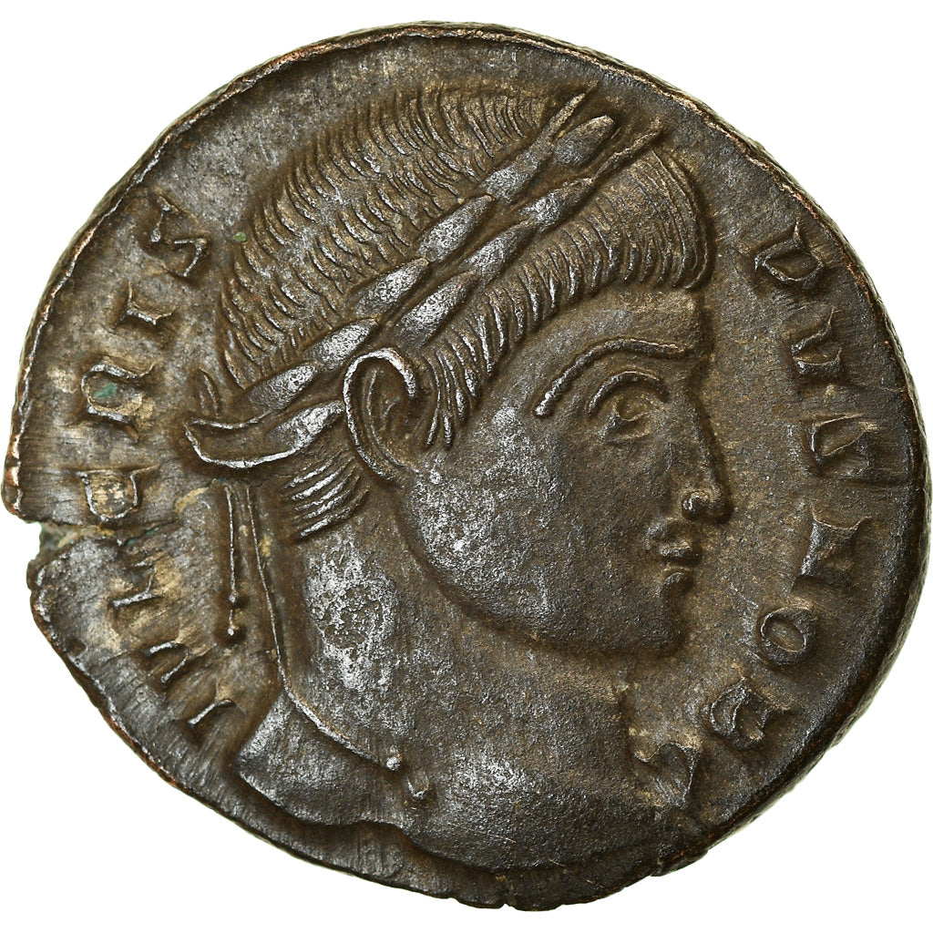 Coin, Crispus, Follis, 323-324, Trier, AU(55-58), Bronze, RIC:431